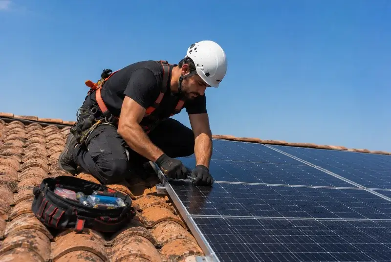 Maintenance et monitoring de panneaux solaires à Magrin