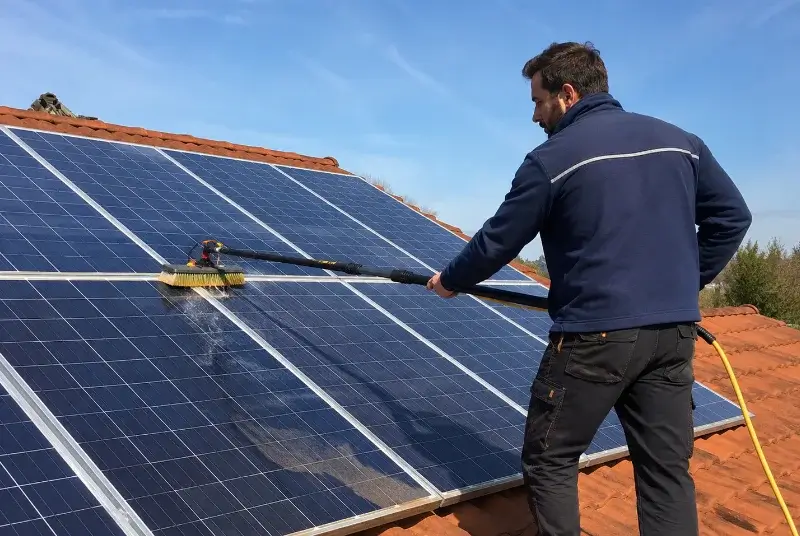 Nettoyage et entretien de panneaux solaires à Magrin